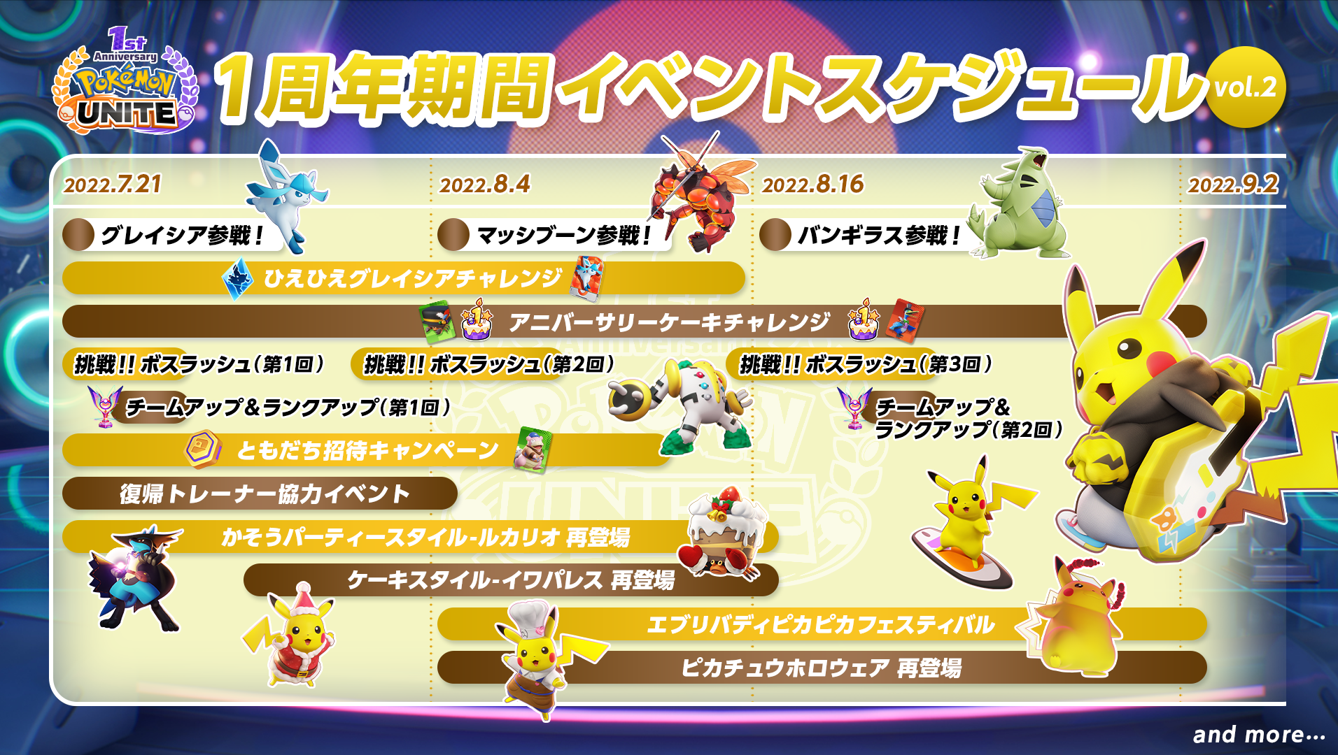 ピカチュウがいっぱい エブリバディピカピカフェス 開幕 Pokemon Unite 公式サイト