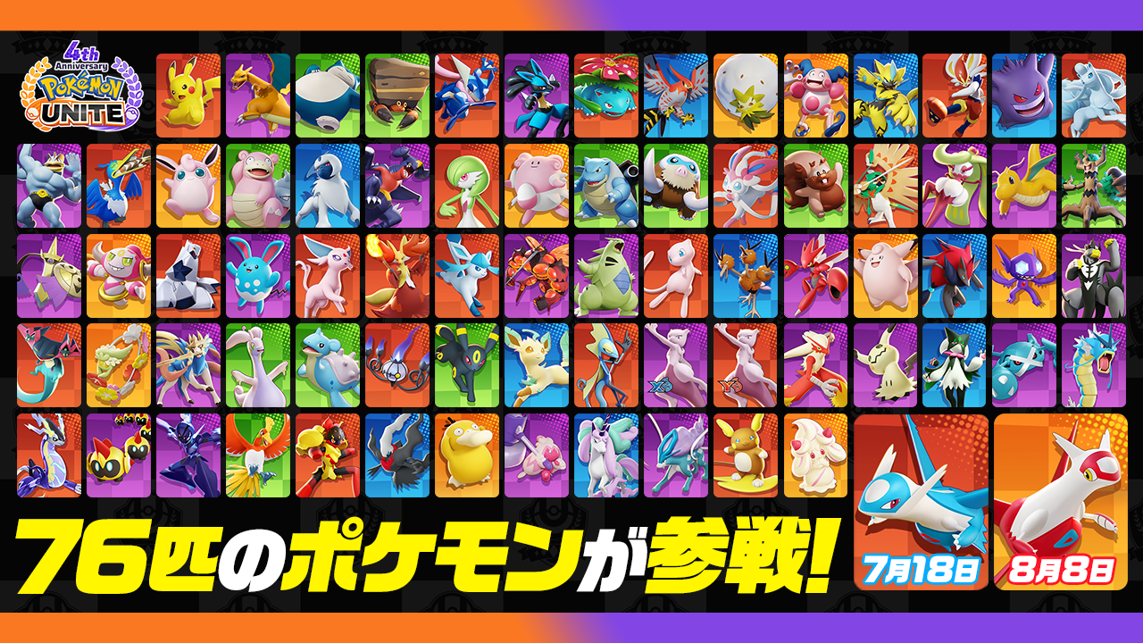 Pokémon UNITE（ポケモンユナイト）』4周年を記念して、ラティオスと